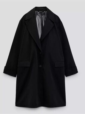 Zara Black Trench Coat for Women